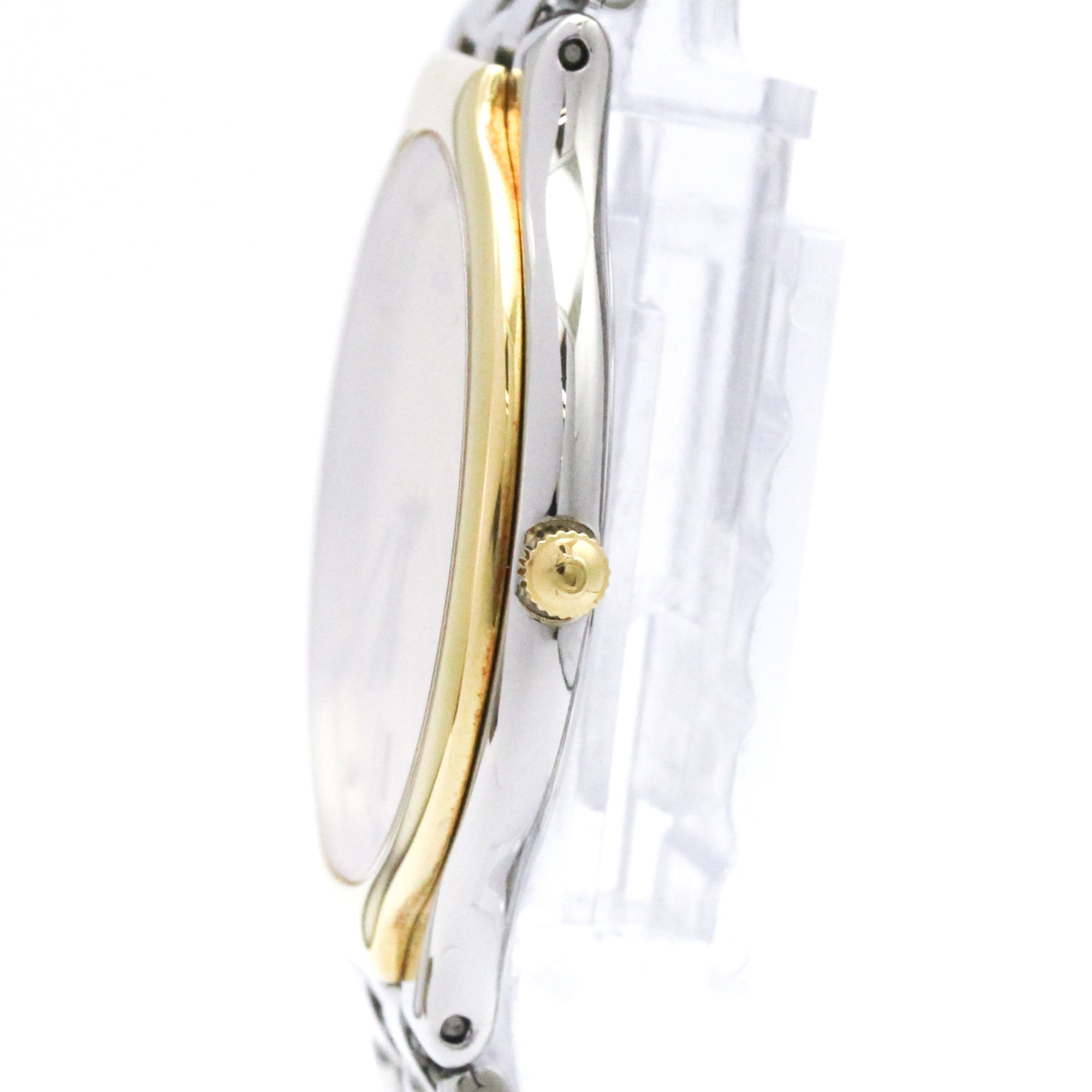 OMEGA De Ville Symbol K18 Gold Steel Quartz Mens Watch 196.0316 Polished — Very Good
