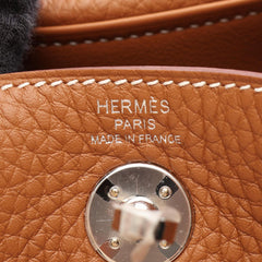 Hermes Lindy Mini Shoulder Bag/Handbag, Taurillon Clemence Leather, Women's, Gold Tone — New - Store Return