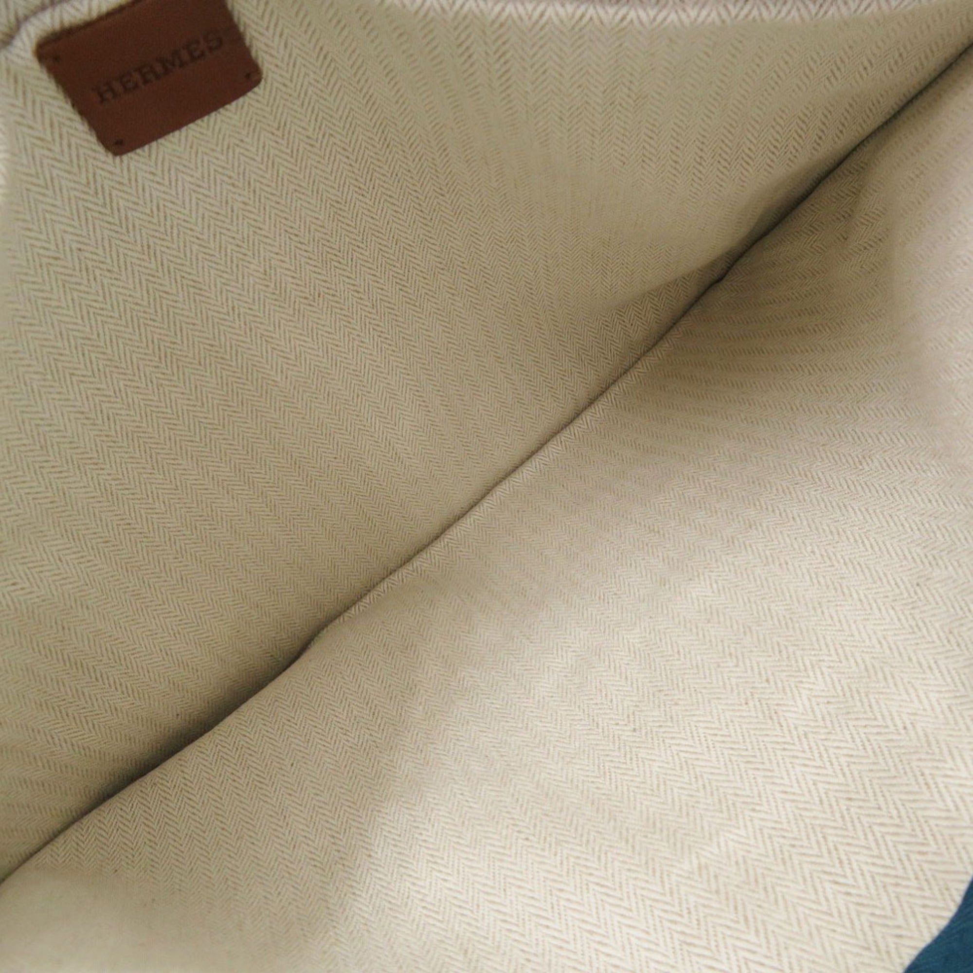 Like new Hermès Petit Duc Flat Pouch GM Cotton Blue 1233HERMES — Like New
