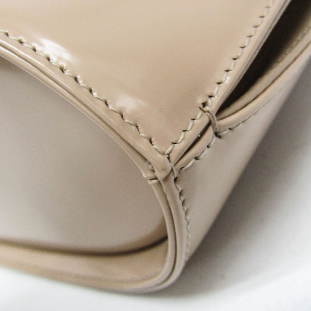 Salvatore Ferragamo Gancini DH-21 3483 Women's Leather Handbag,Shoulder Bag Pink Beige — Like New