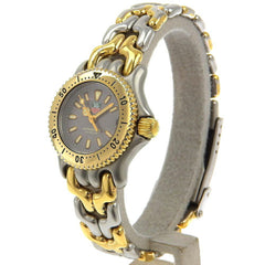 TAG HEUER Professional Watch, Two-tone, S95-208, Stainless Steel, Quartz, Analog Display, Grey Dial, Professional, Women's — Good