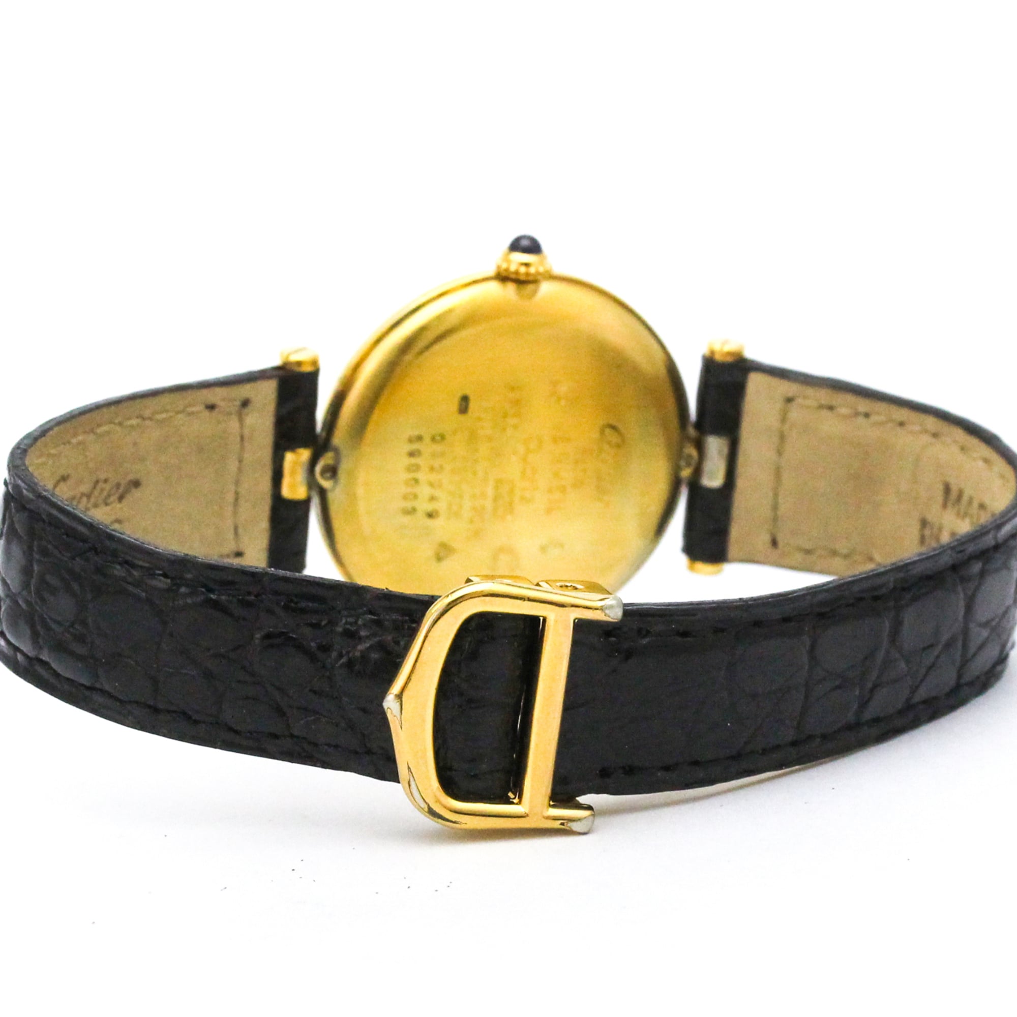 CARTIER Must Vendome Gold Plated Quartz Ladies Watch 590003 — Good