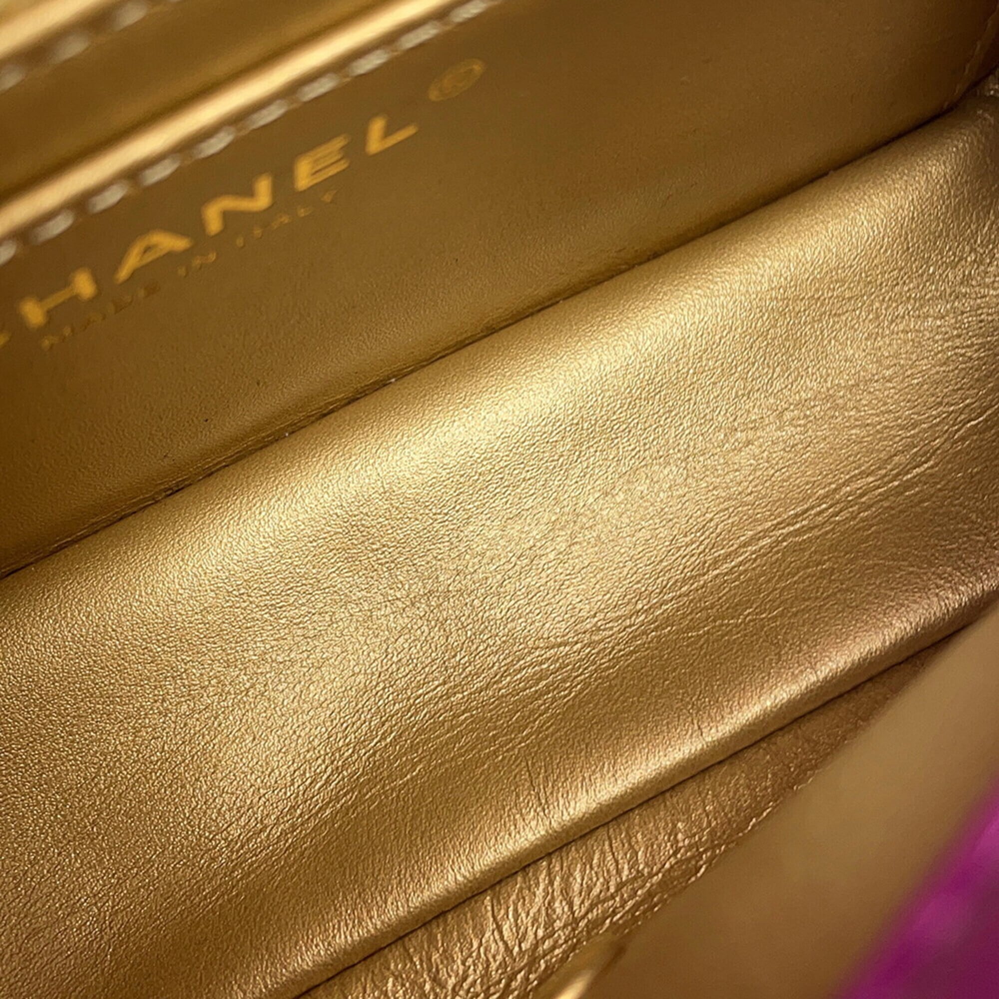 Chanel Chain Shoulder Bag, Coco Mark, Matelassé 20, Ball, Lambskin, AS1787, CHANEL, Handbag, Women's, CHANEL — Like New
