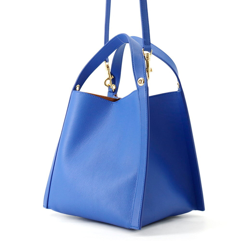 Celine Cubo 124182 Leather Handbag, CELINE 2-way Shoulder Bag, Women's — Like New