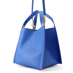 Celine Cubo 124182 Leather Handbag, CELINE 2-way Shoulder Bag, Women's — Like New