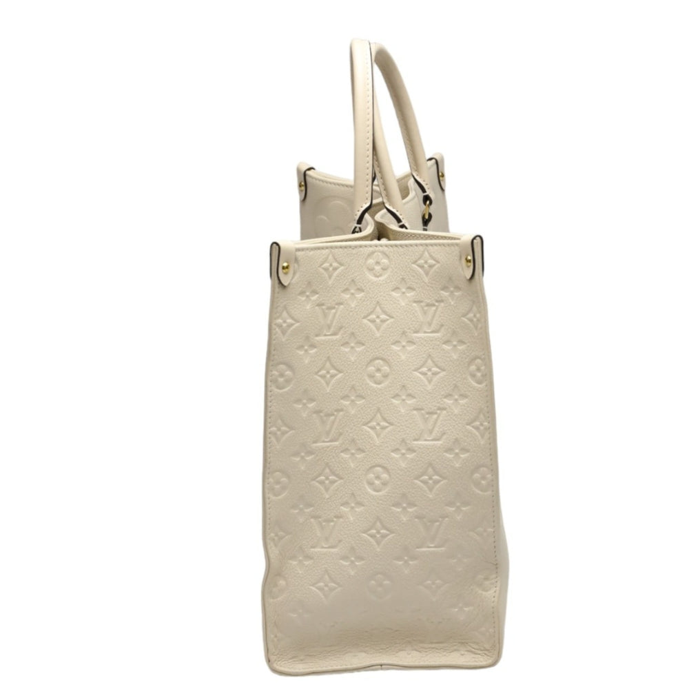 Louis Vuitton LOUIS VUITTON Tote Bag On the Go GM Monogram Shoulder Empreinte M45081 Beige LV — Like New