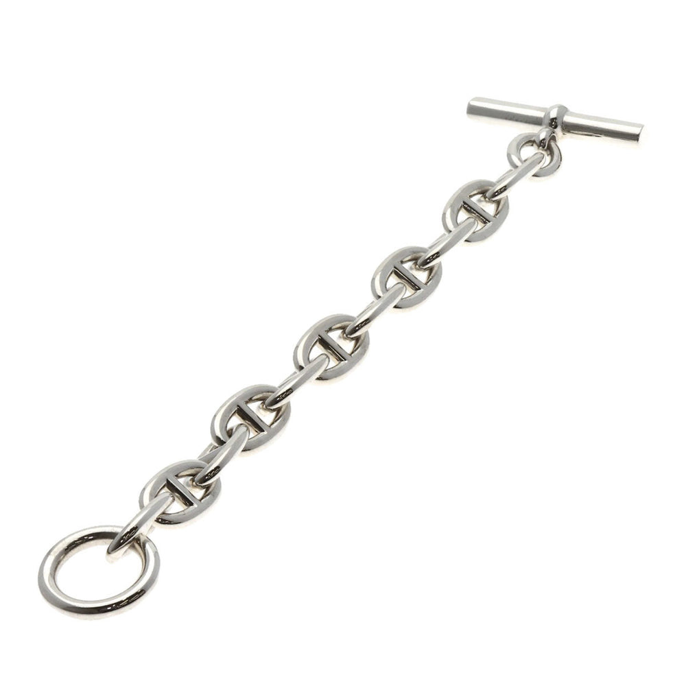 Hermes Hermès Chaine d'Ancre TGM 11-link bracelet in silver for women — Like New