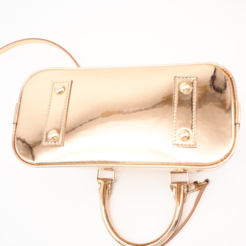 LOUIS VUITTON Monogram Alma BB Cuivre M27037 Handbag Bronze Coated Canvas Women's — New - Store Return