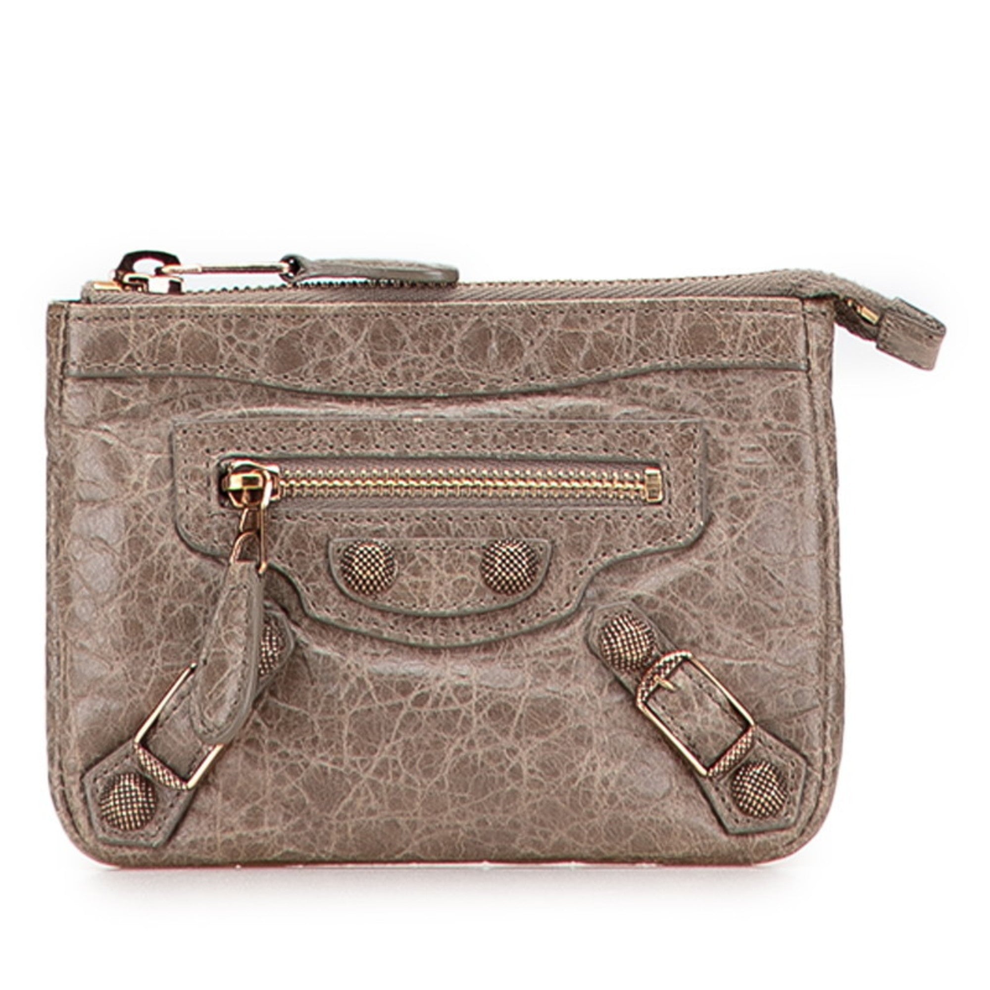 Balenciaga Giant Hip Pouch Coin Purse 272440 Brown Leather Women's BALENCIAGA