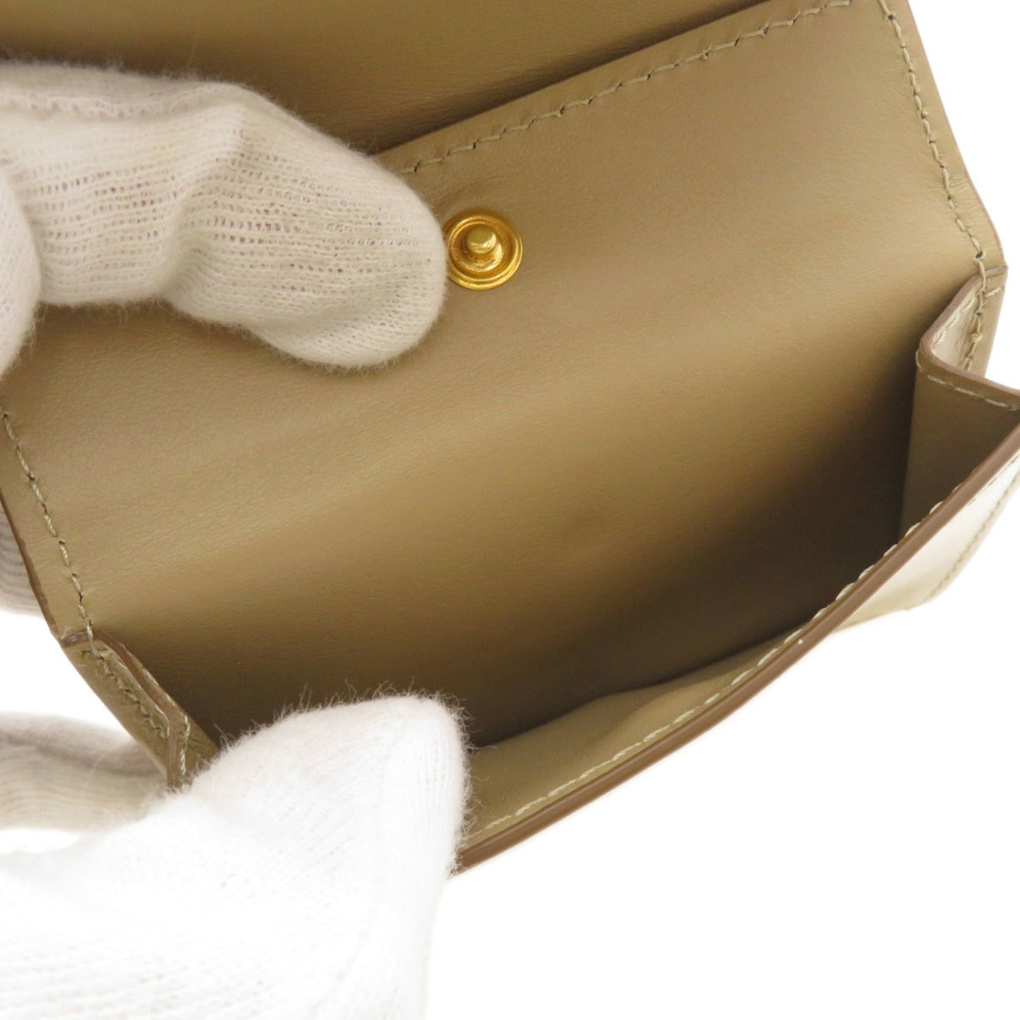 Burberry Coin Chain Wallet Wallet/Coin Case Calf Leather Women's