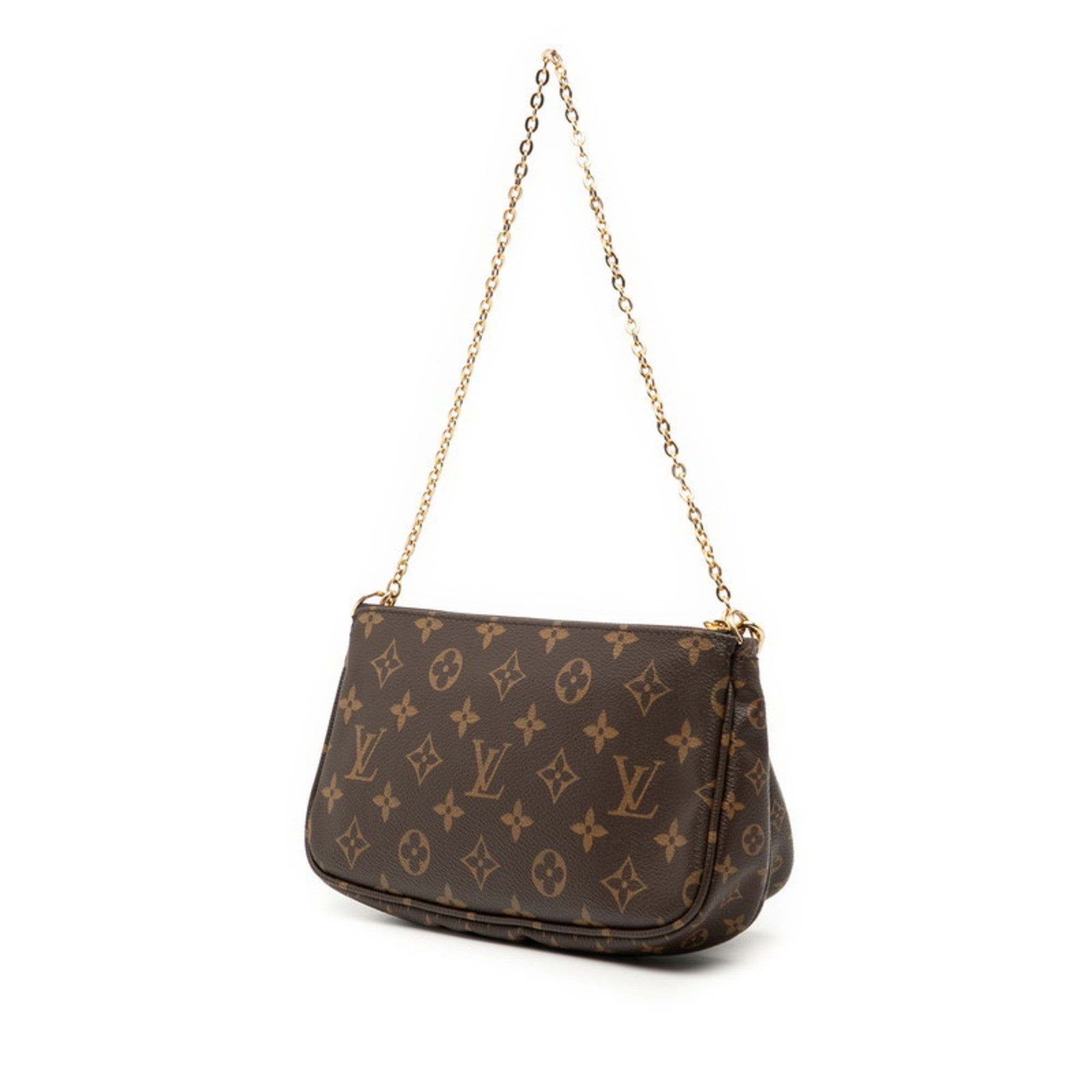 Louis Vuitton Monogram Multi Pochette Accessoires Handbag/Shoulder Bag 2WAY M44813 Brown Leather Women's LOUIS VUITTON