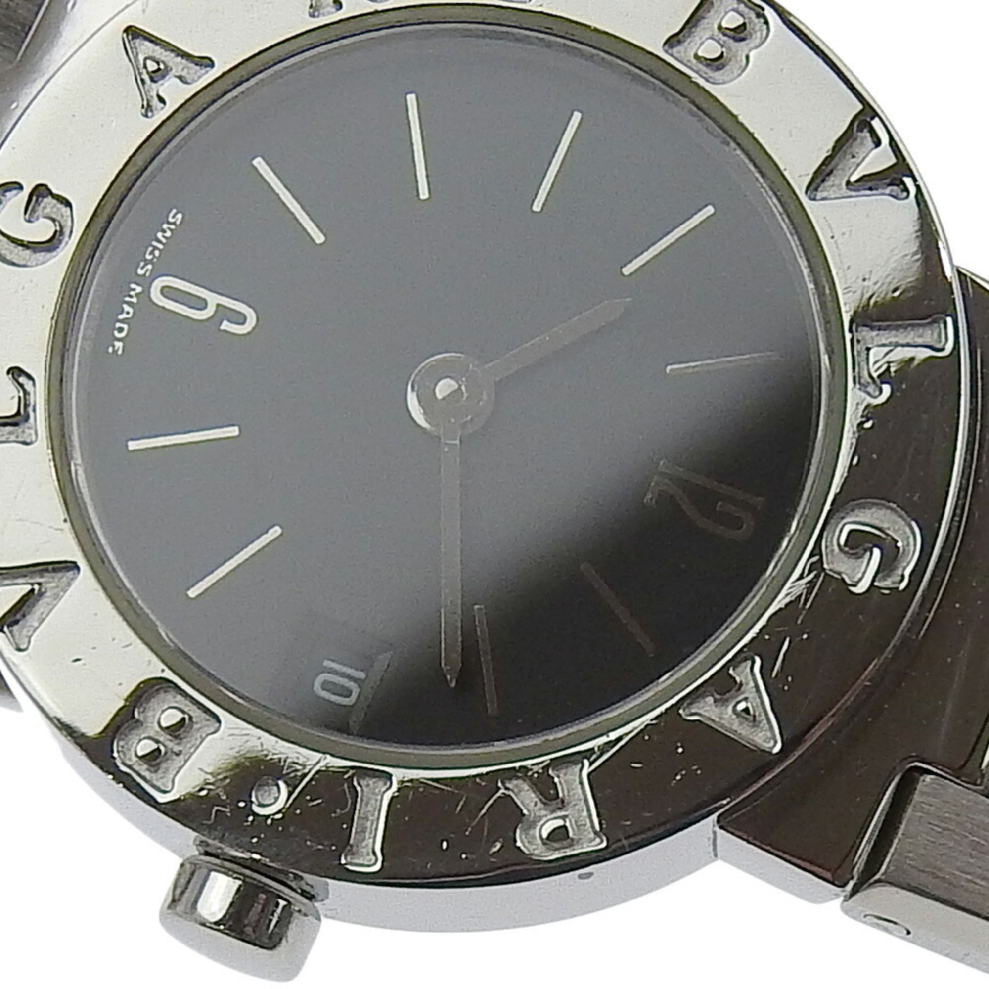 BVLGARI Bvlgari Watch BB23SS Stainless Steel Quartz Analog Display Black Dial Women's I220724028 — Good