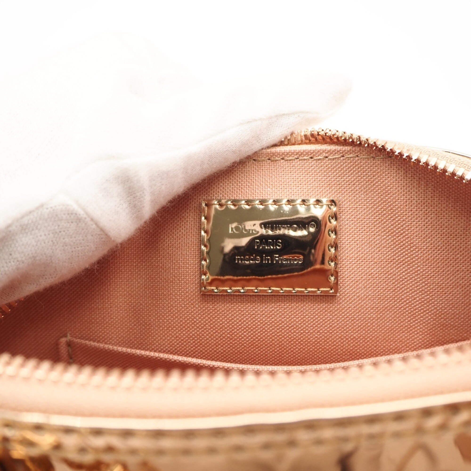 LOUIS VUITTON Monogram Alma BB Cuivre M27037 Handbag Bronze Coated Canvas Women's — New - Store Return