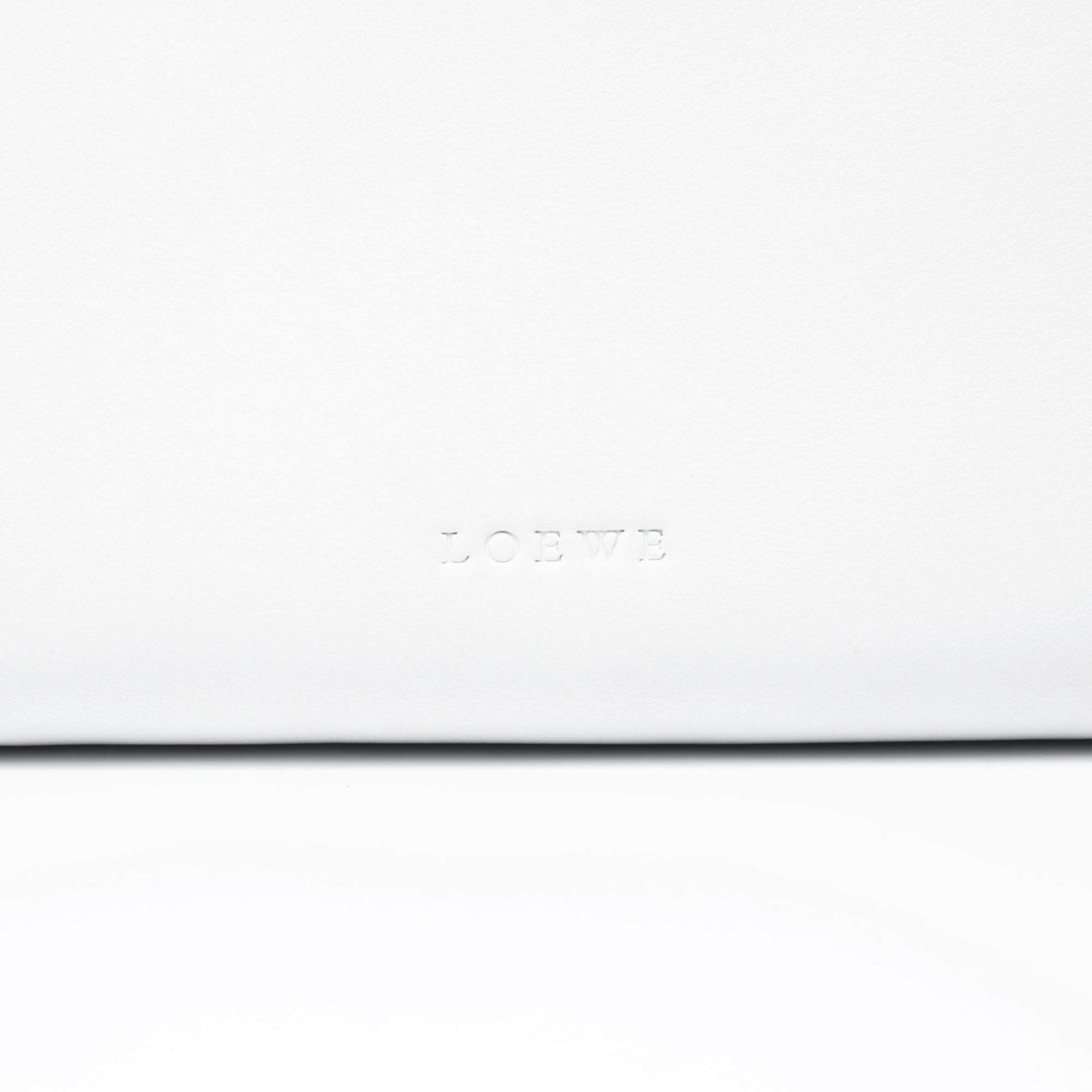 LOEWE Leather Pouch White