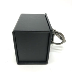 FENDI 7AR894 Logo/Accessory Mini Box Charm Keychain Leather Women's Black Like New — Like New