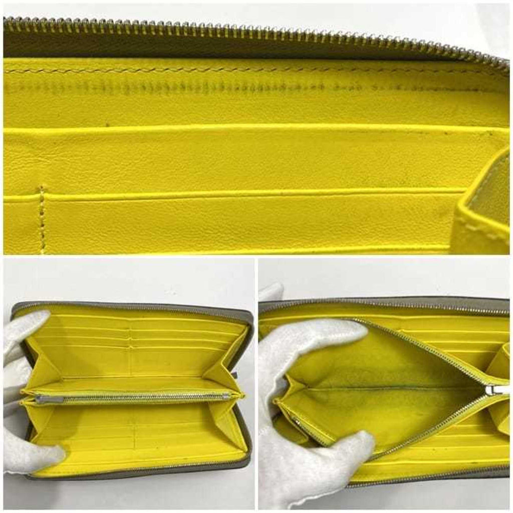 Celine Round Long Wallet Large Zipped ec-22339 Greige 105003AFE.09SO Leather W-LM-3158 CELINE Women's Accessories