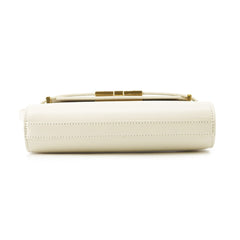 Saint Laurent Paris Manhattan Mini Leather Shoulder Bag 727766 SAINT LAURENT PARIS White Handbag — Like New