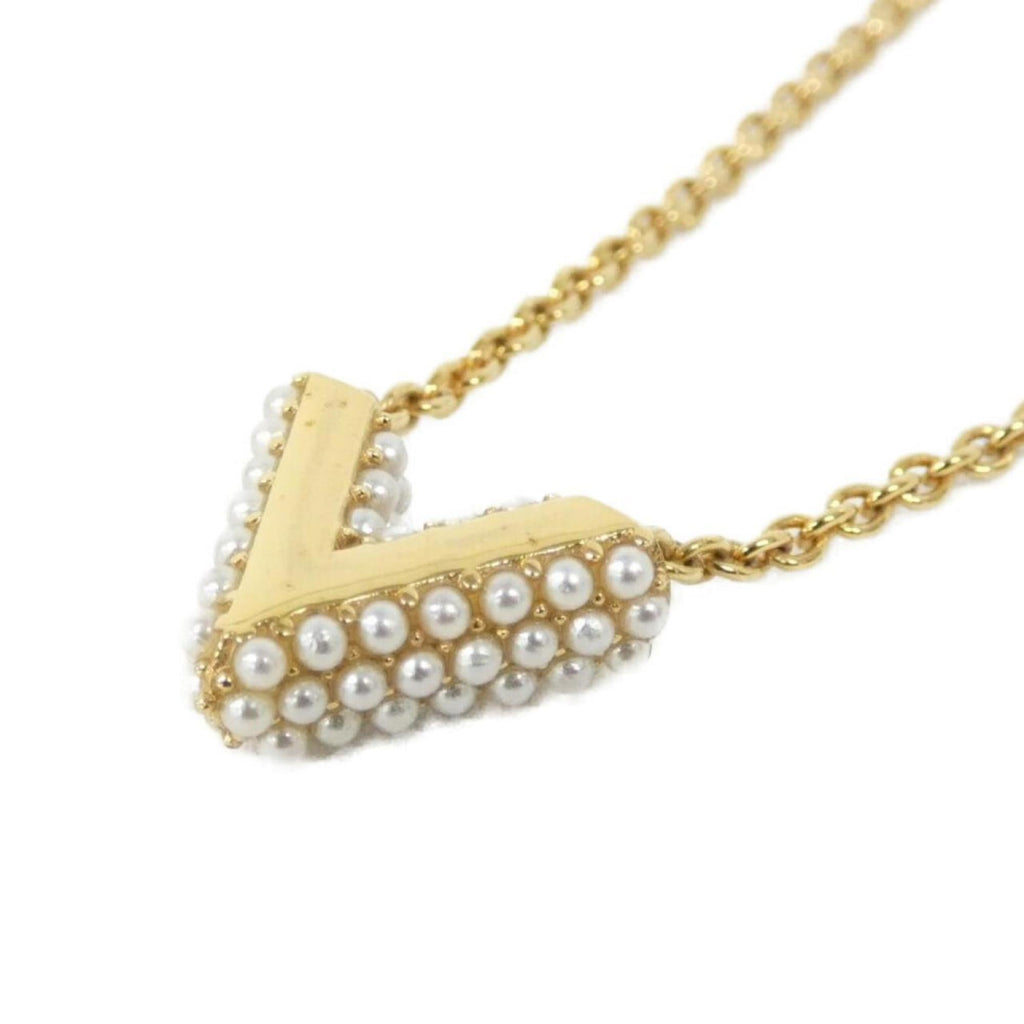Louis Vuitton Collier Essential V Pearl M68358 Necklace