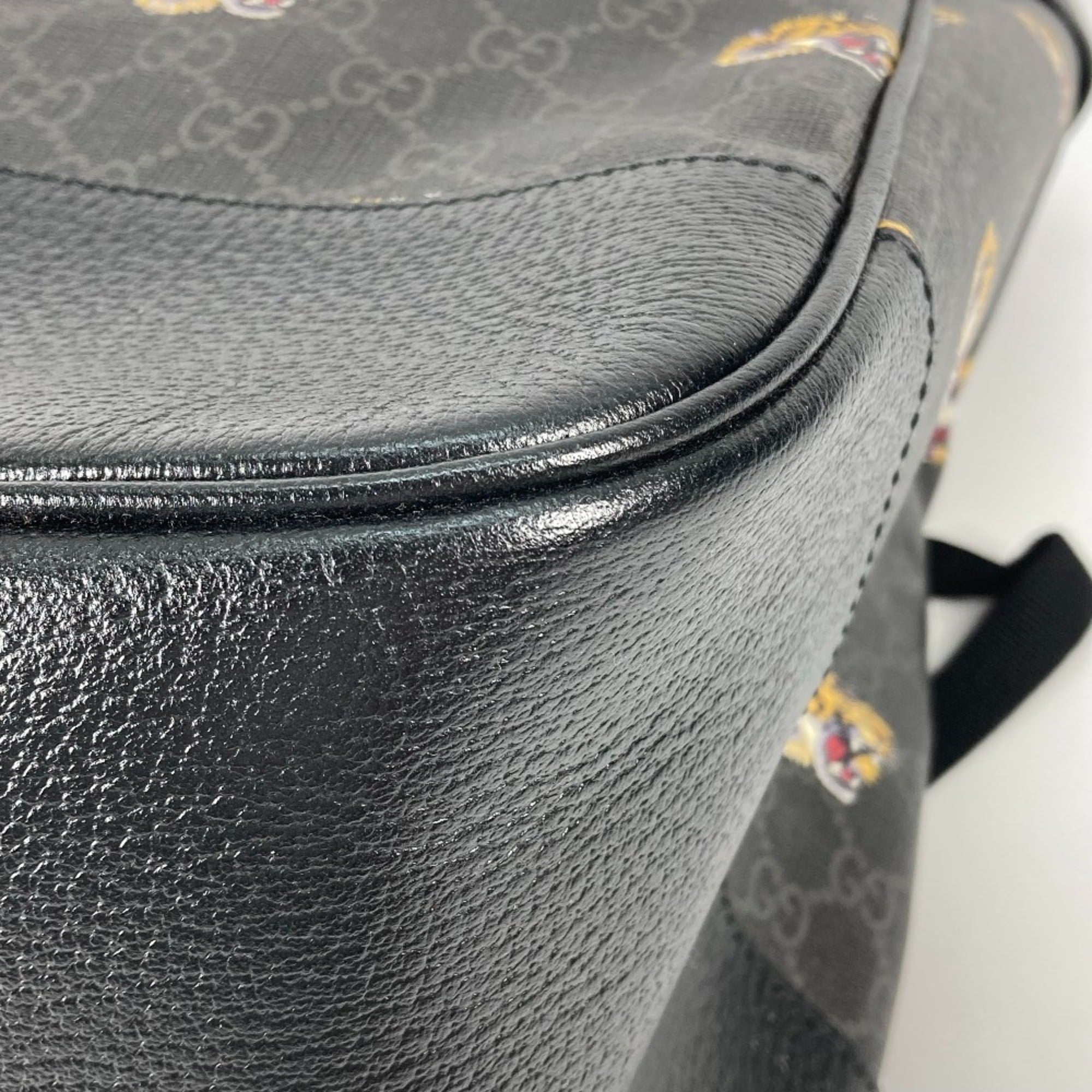 Gucci 696013 Interlocking G tiger tiger bag Backpack Black — Like New