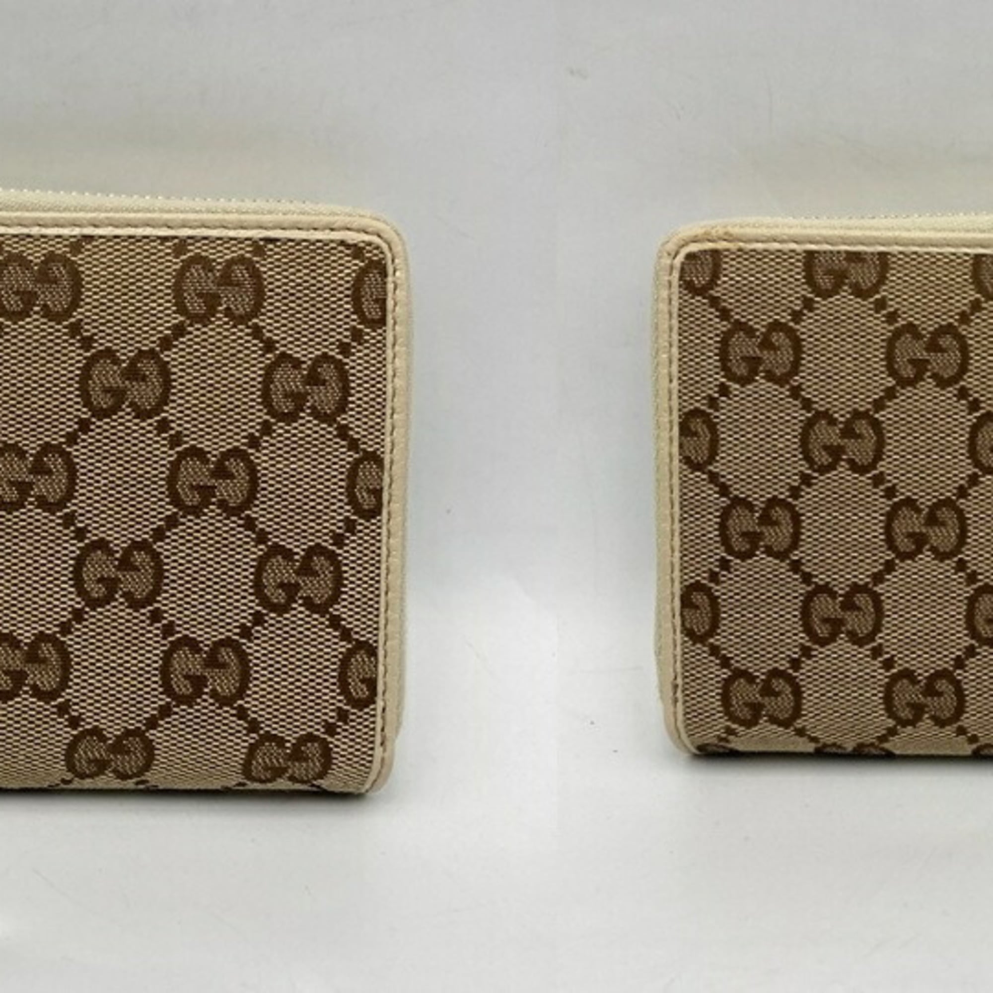 GUCCI GG Canvas Round Long Wallet 112724 D4