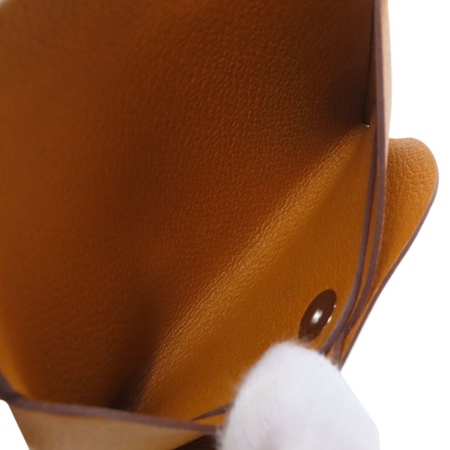 Hermes Hermès Calvi Duo Silver Hardware Coin Case Evercolor Women's