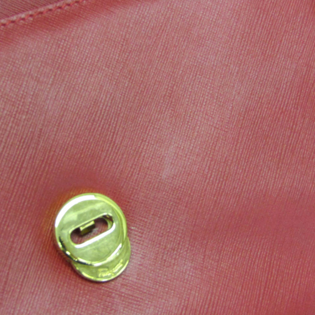 Salvatore Ferragamo Vara Chain Shoulder Bag AU-21 D855 Women's Leather Shoulder Bag Red Color