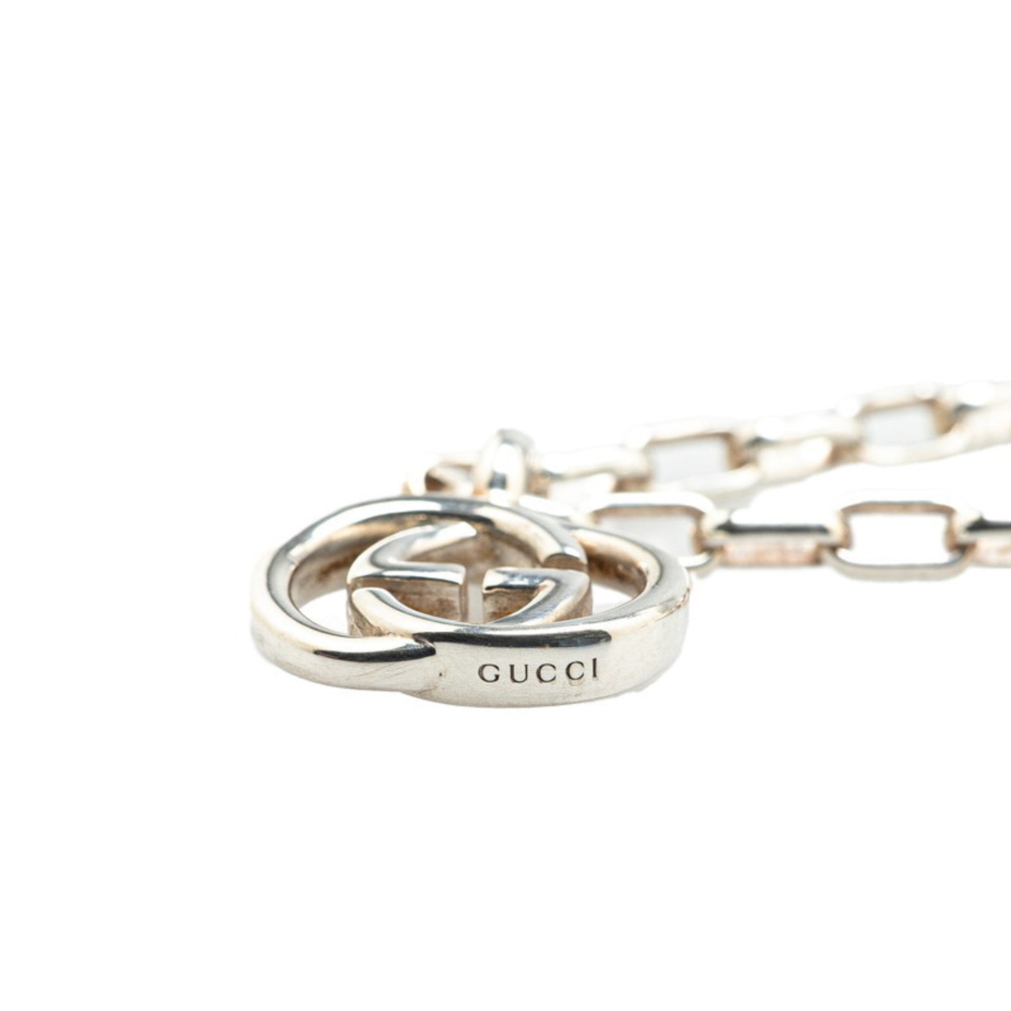 Gucci Interlocking G Necklace in Silver SV925 for Women