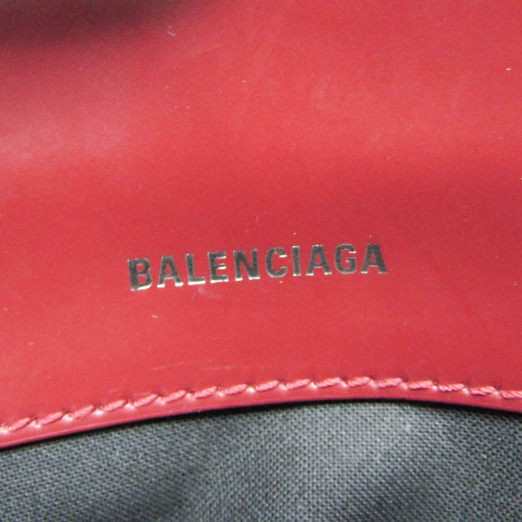 Balenciaga Navy Crossbody Bag 639497 Men,Women Canvas,Leather Shoulder Bag Off-white,Wine — Like New