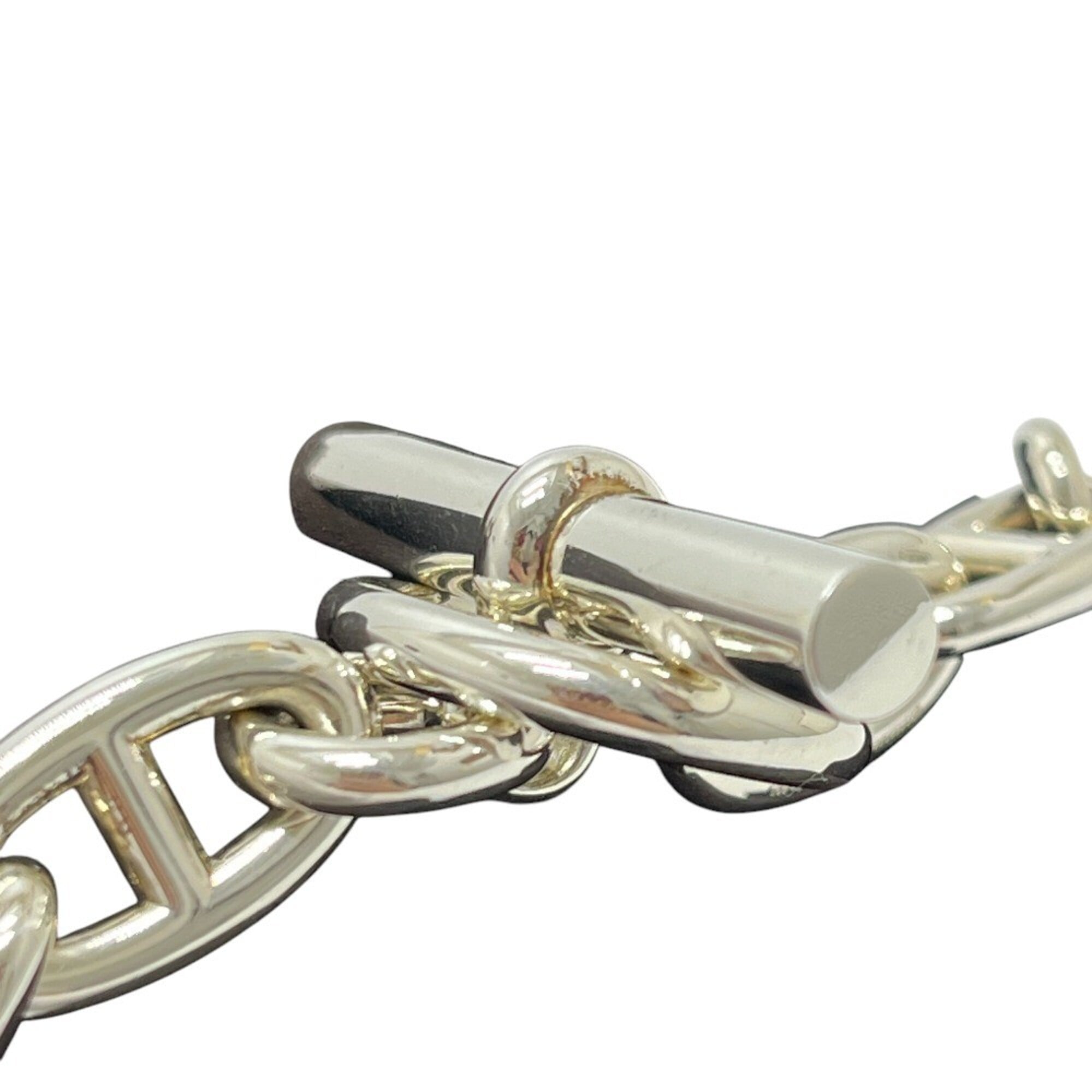 HERMES Chaine d'Ancre GM 13-link Bracelet SV925 Men's Women's Silver — New