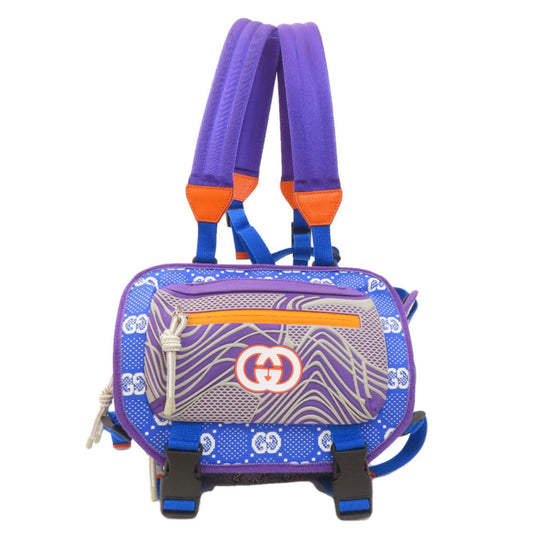 Gucci 752100 GG Small Backpack, Nylon Material, Women's, GUCCI