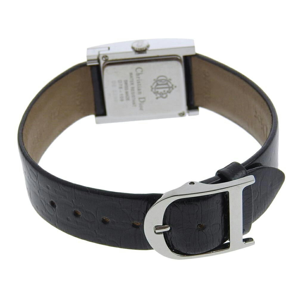 Christian Dior Malice D78 109 Mirror Dial SS Leather Quartz 19mm Women's 2 Hands — Good