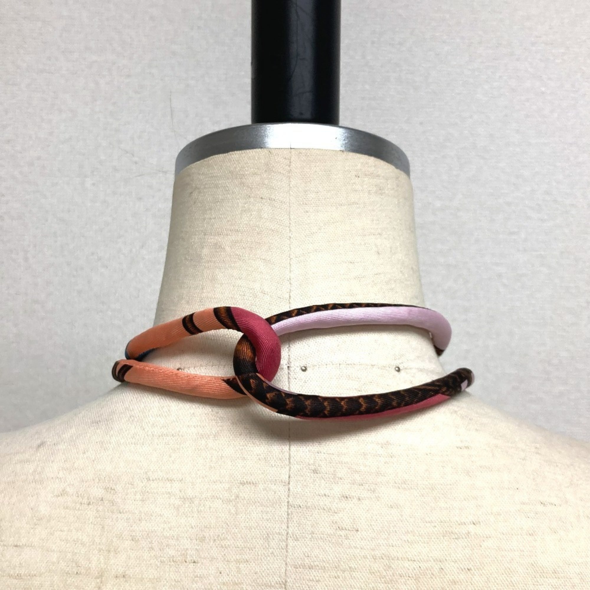 HERMES Hermes choker Petit h accessories necklace silk women's multicolor — Like New
