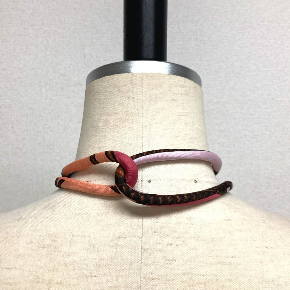 HERMES Hermes choker Petit h accessories necklace silk women's multicolor — Like New