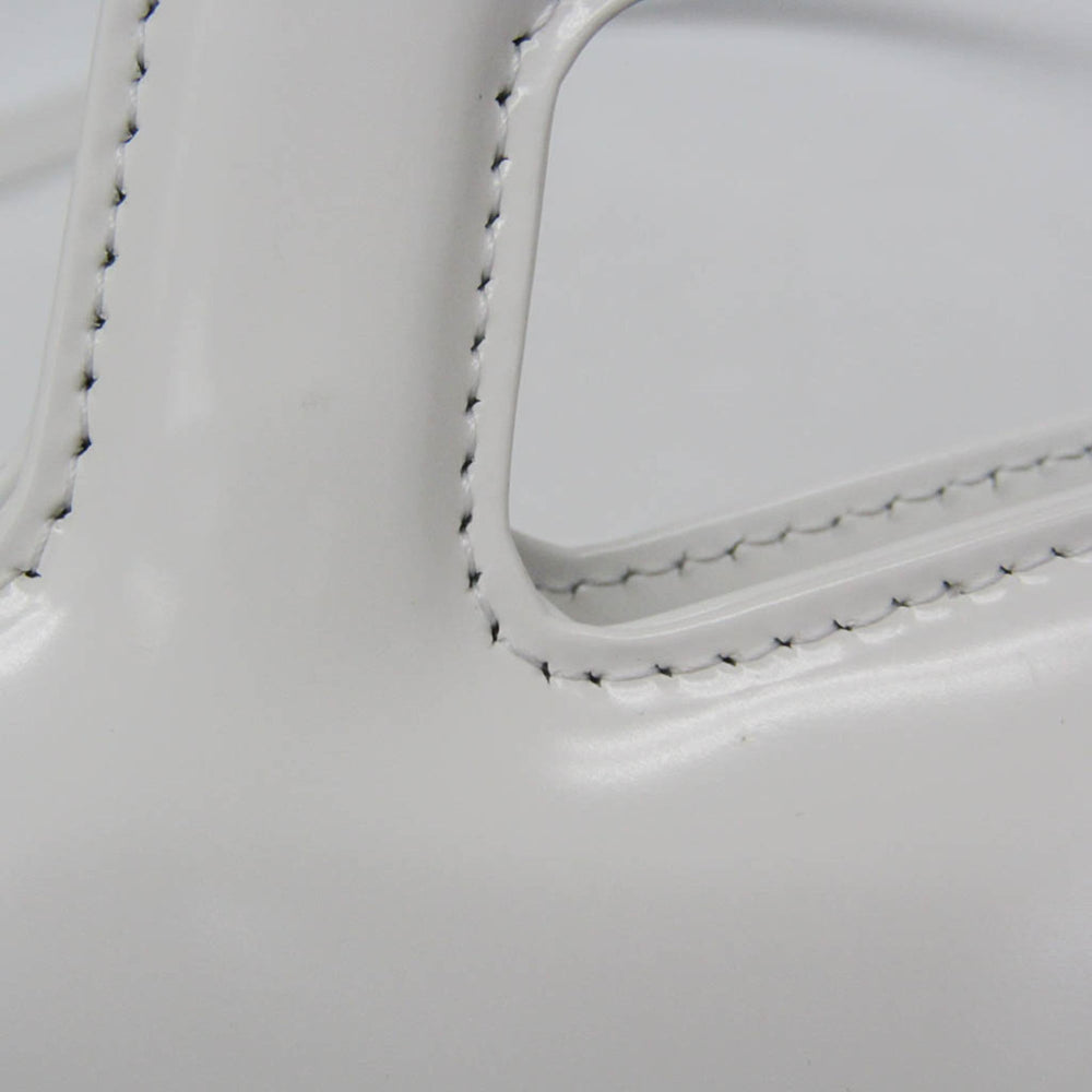 Salvatore Ferragamo Gancini Wanda AU-21 3485 Women's Leather Handbag,Shoulder Bag White — Like New