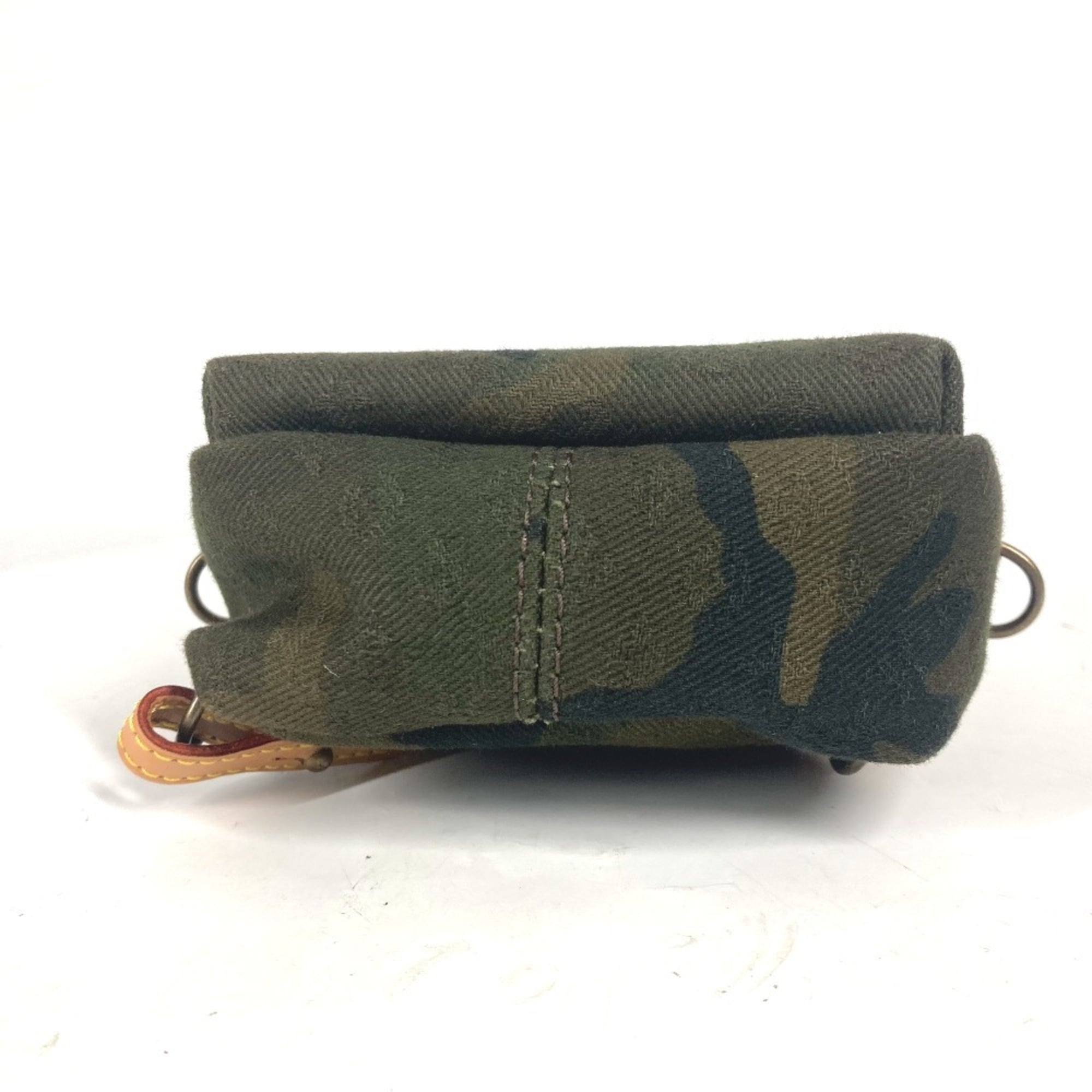 LOUIS VUITTON M44201 Supreme Collaboration Apollo Backpack Nano Bag Charm Rucksack Camouflage Keychain Canvas Men's Women's Green — Like New