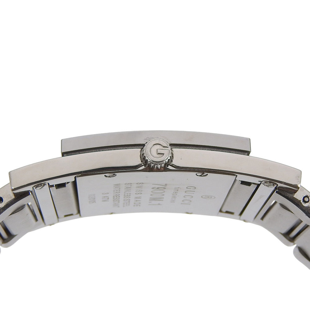Gucci G Metro Watch 7900M.1 Stainless Steel Quartz Analog Display Black Dial Women's — Good