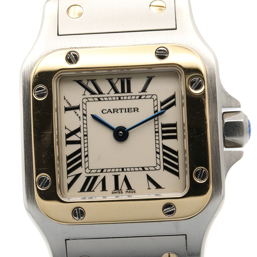 Cartier Santos Galbee SM Watch, Stainless Steel, Ladies, Silver Tone, W20012C4 — Very Good