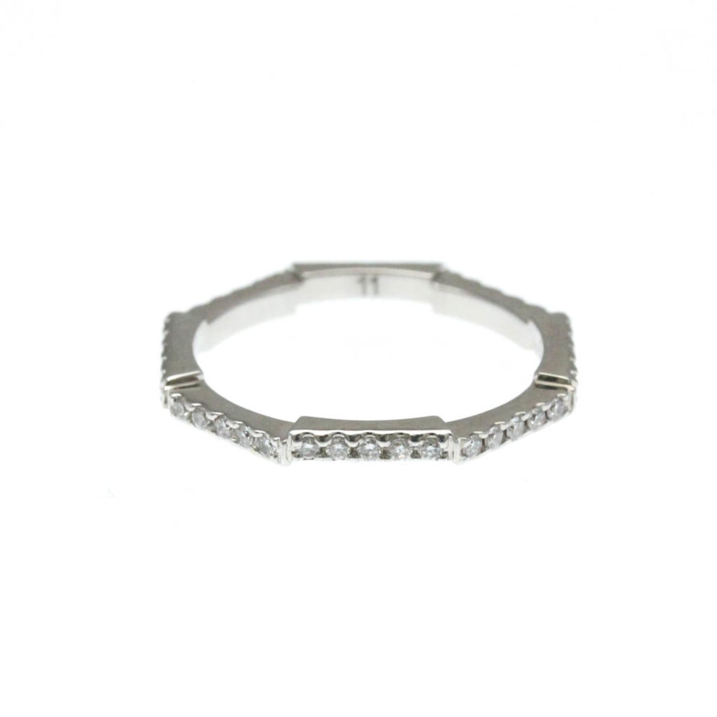 Gucci Link To Love Ring White Gold (18K) Fashion Diamond Band Ring Silver