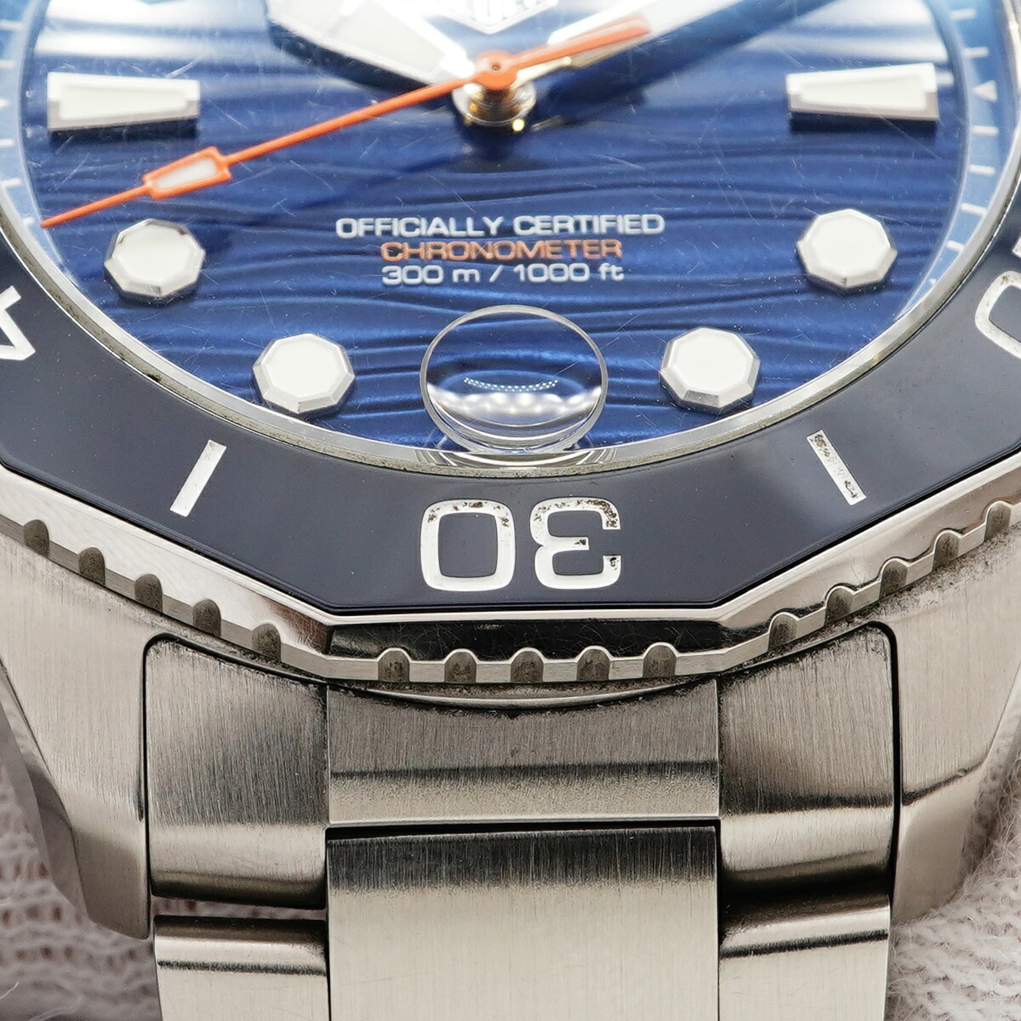 TAG Heuer Aquaracer Professional 300 WBP5111 Blue Dial Men's Watch — Good