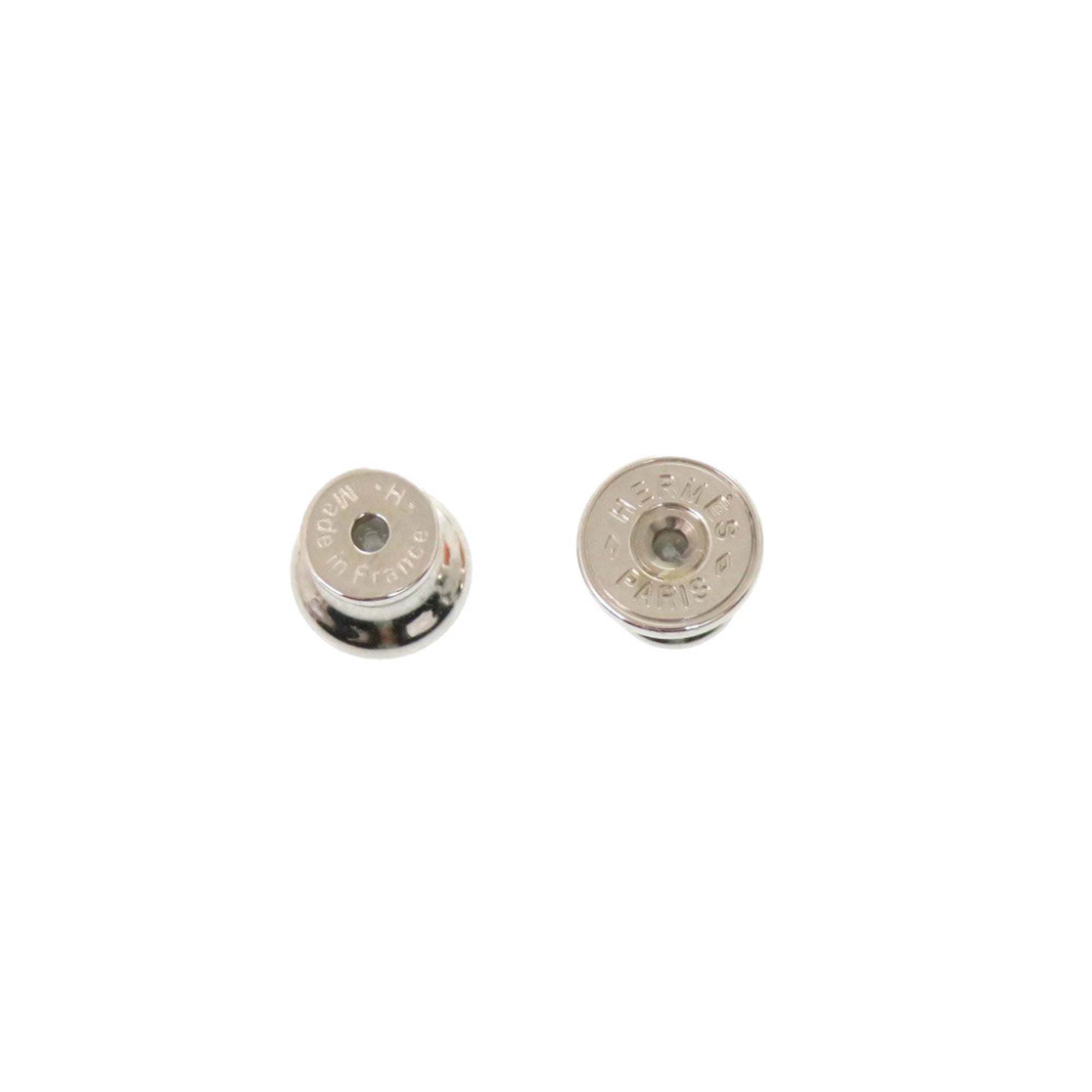 Hermes Mini Maillon Earrings, Metal, Black, 0274HERMES — New - Store Return