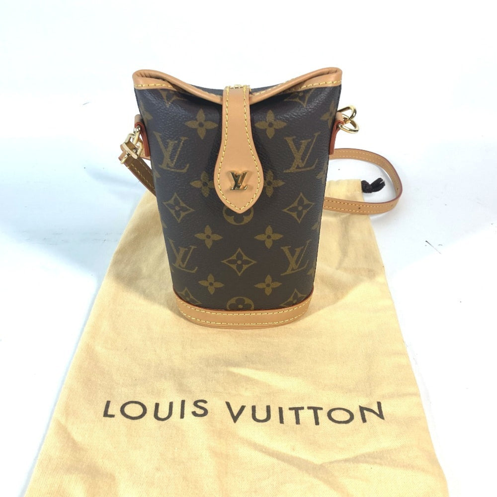 LOUIS VUITTON M80874 Monogram Fold Me Pouch Shoulder Bag Canvas Women's Brown E-241004-4 — Like New