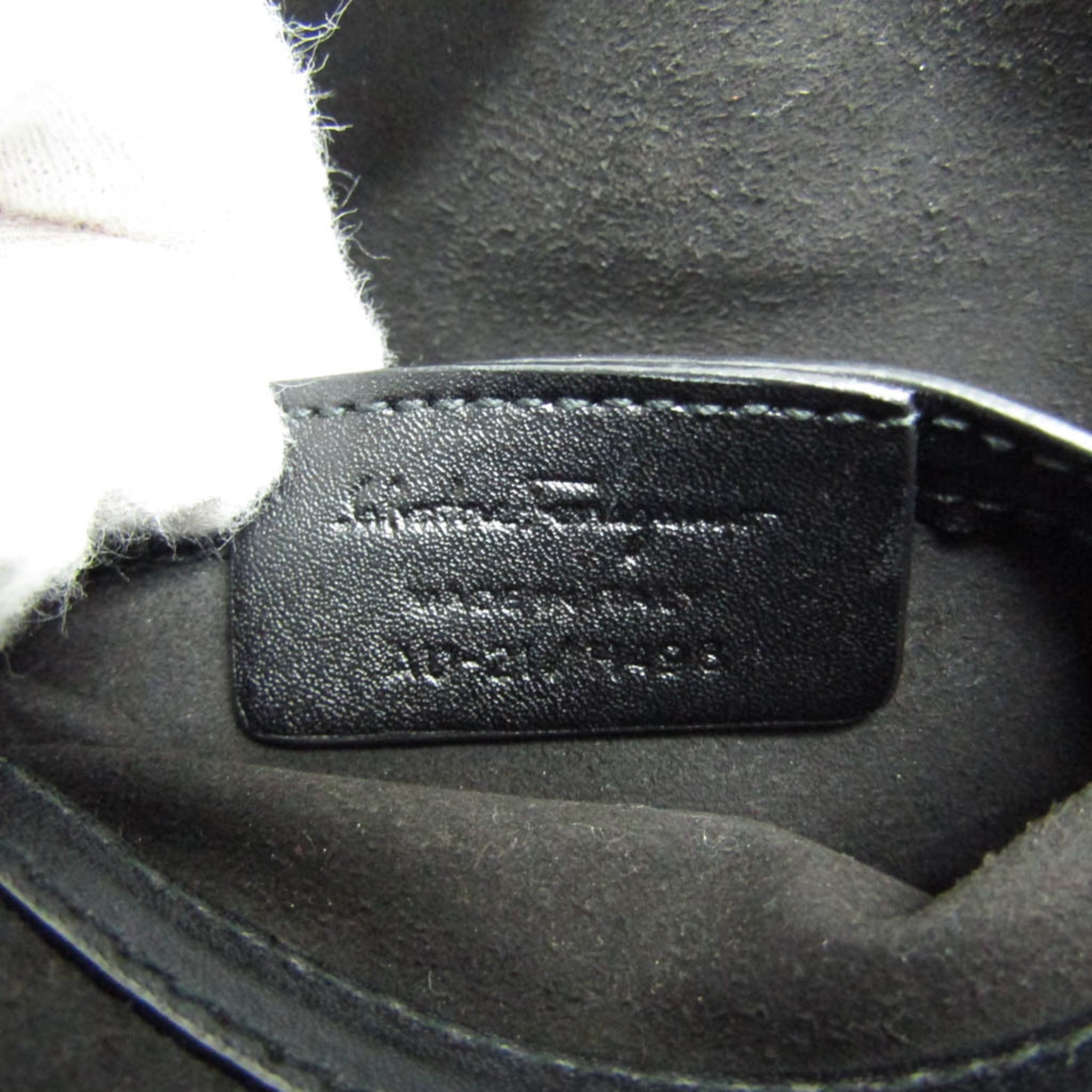 Salvatore Ferragamo Vara AU-21 H498 Women's Leather Shoulder Bag Black — Like New