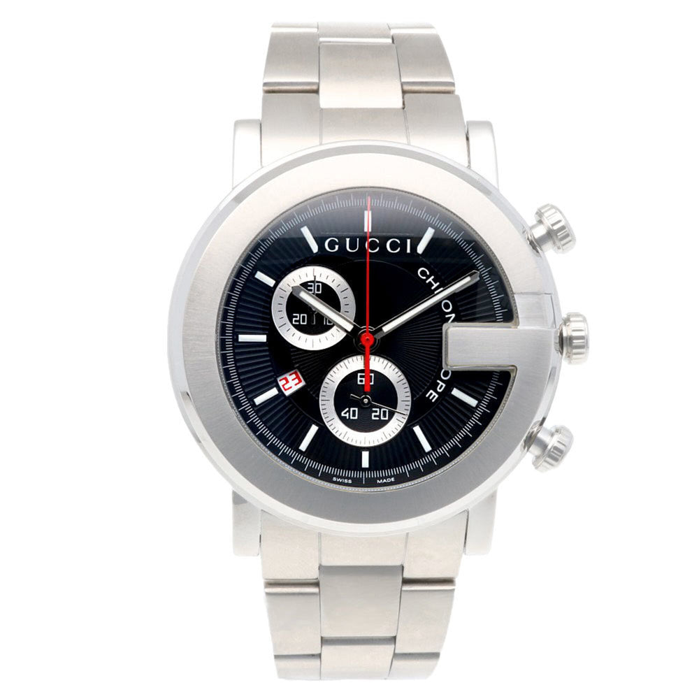 Gucci G-Chrono Watch, Stainless Steel 101M Quartz, Polished, Men's, Chronograph — Very Good
