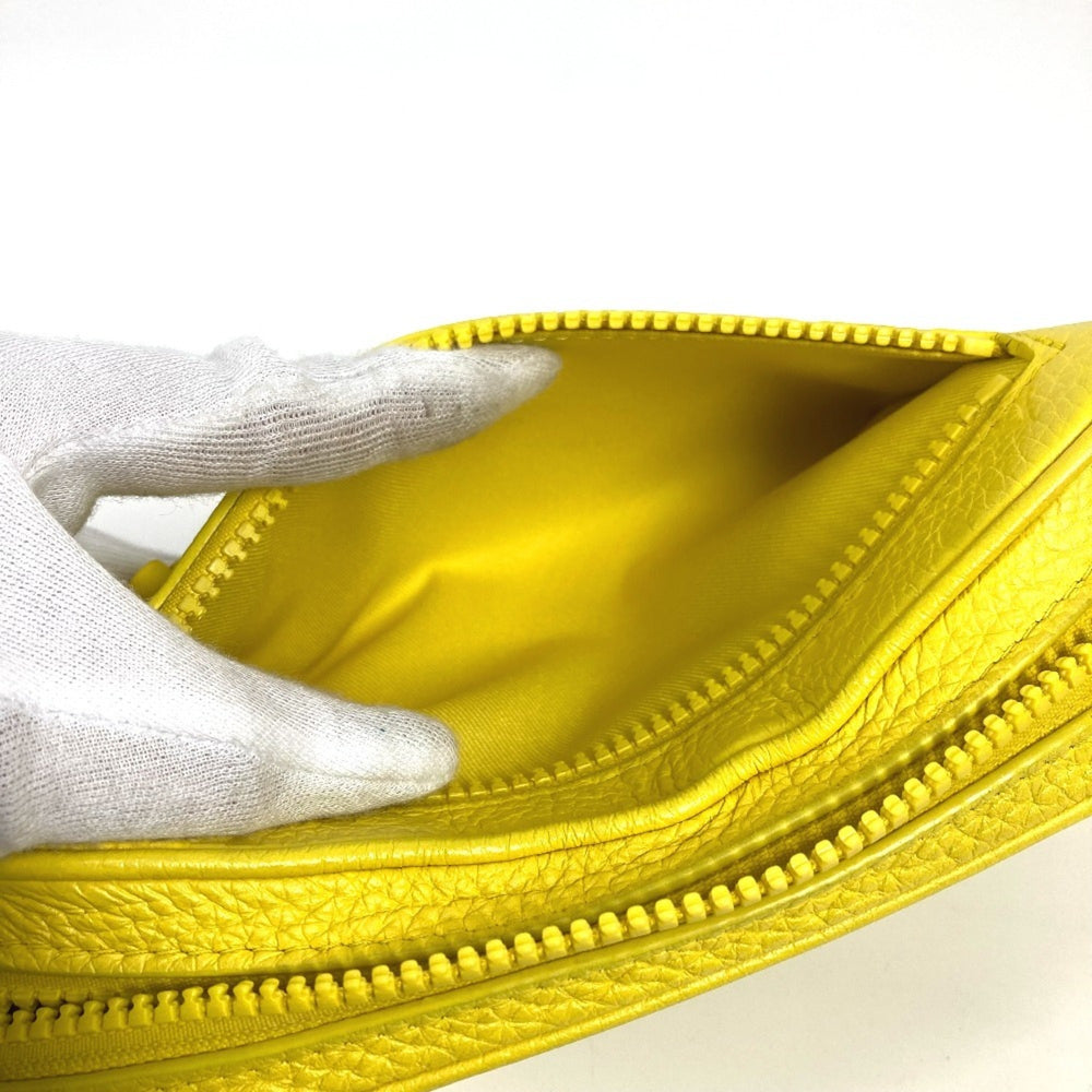 LOUIS VUITTON M53554 Monogram Empreinte Pochette Volga Second Bag Chain Clutch Taurillon Leather Men's Yellow Like New — Like New