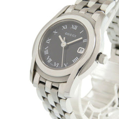 Gucci 5500L Stainless Steel Black Silver Dial Quartz Watch 1491GUCCI — Good