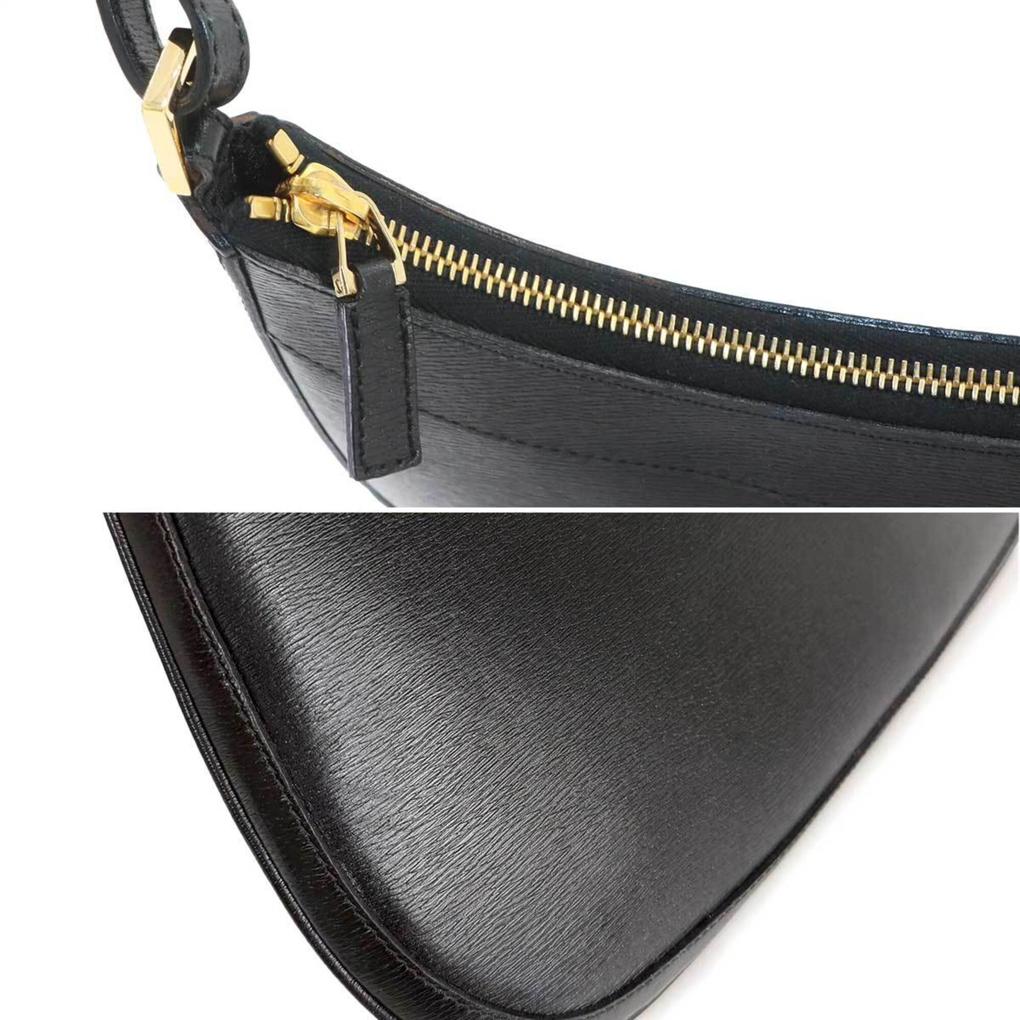 Gucci Shoulder Handbag, Leather, Black, 0014128, Gold Hardware — New - Store Return