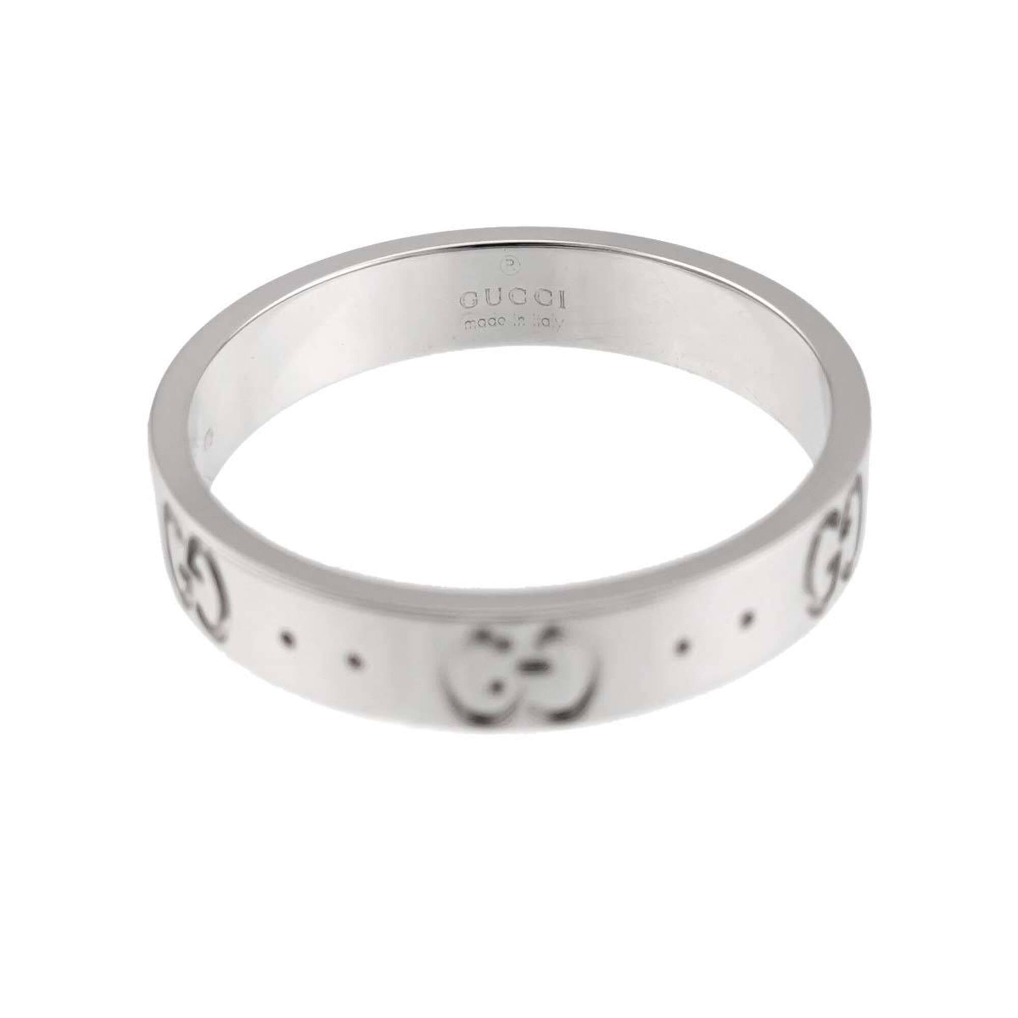 Gucci Icon Ring #17, 18K WG (White Gold 750) — Like New