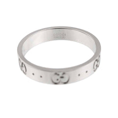 Gucci Icon Ring #17, 18K WG (White Gold 750) — Like New