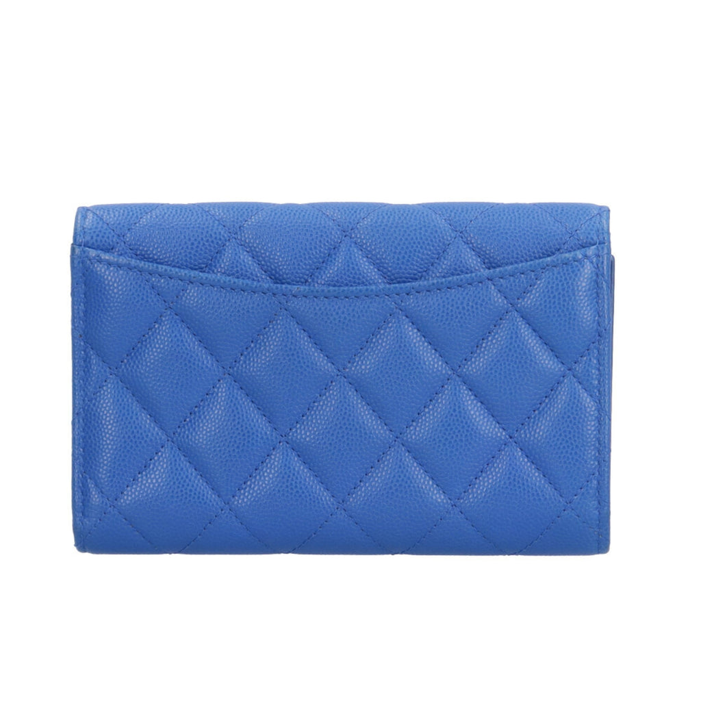 CHANEL Matelasse Tri-fold Wallet in Caviar Leather AP0232 for Women