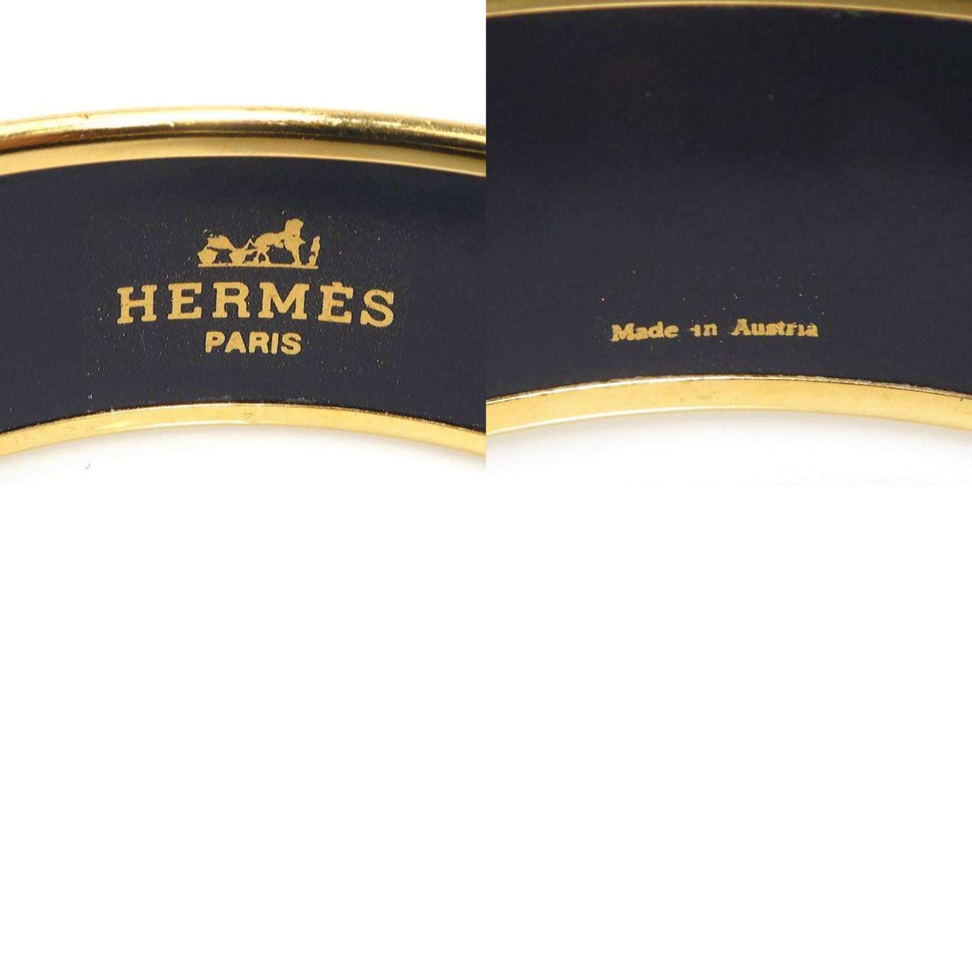 Hermès HERMES bangle bracelet in enamel, gold, white, and multicolor, women's, e61286a